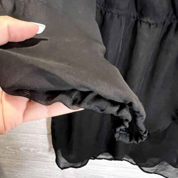 Mossimo Women's Surplice V Neck Casual Dress Faux‎ Wrap Long Sleeve Dress - Picture 7 of 8